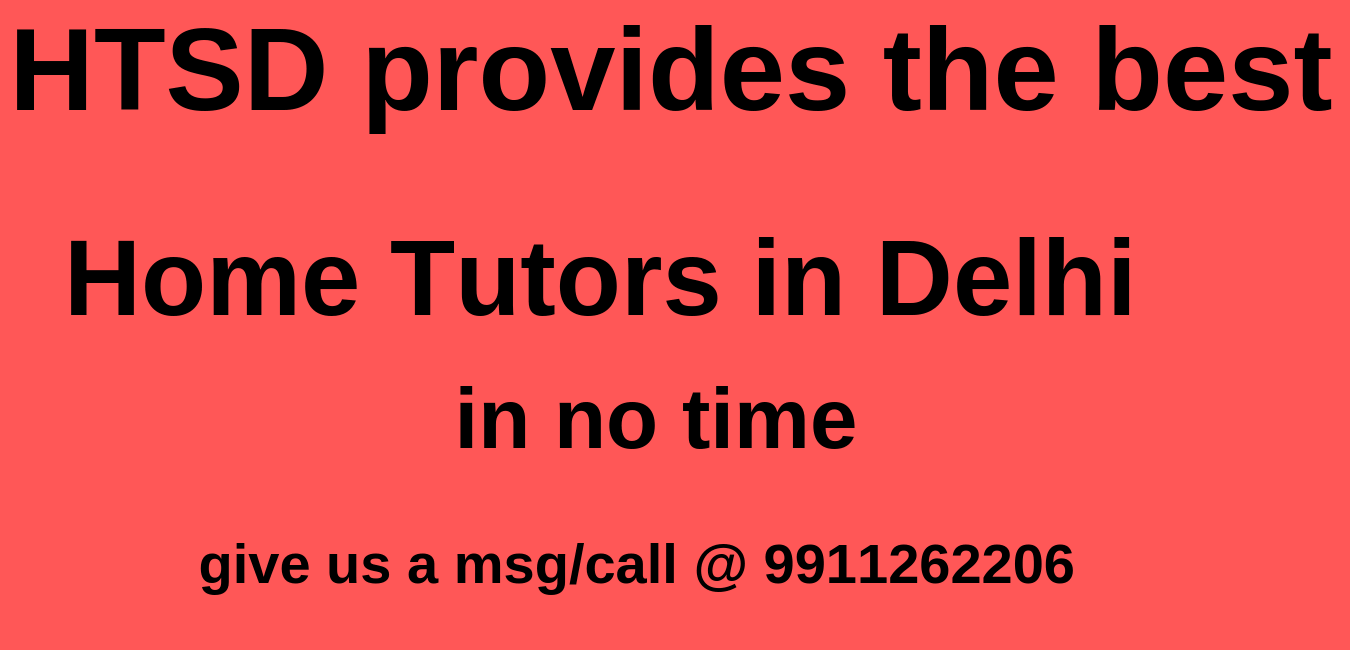 home tutors in Delhi